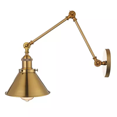 Vintage Swing Arm Wall Sconce Light Retro Wall Lamp For Bedroom Bedside Lighting • $54.89