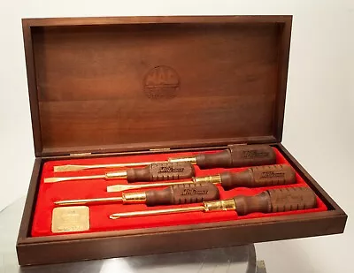 Vintage 1986 Mac Tools 24K Gold Plated Limited Edition 5 Screwdriver Set • $81.99