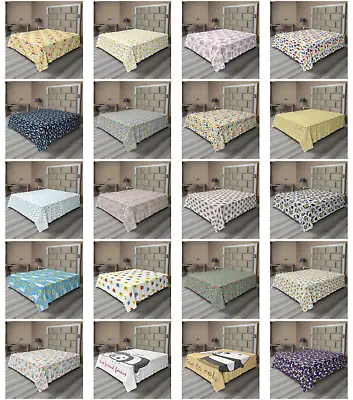 Ambesonne Baby Flat Sheet Top Sheet Decorative Bedding 6 Sizes • $22.99