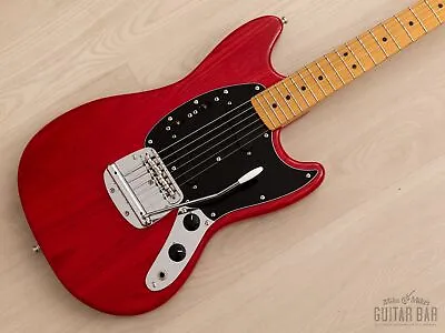 2010 Fender Mustang ‘77 Vintage Reissue MG77 Trans Red Ash Body Japan MIJ • $1749.99