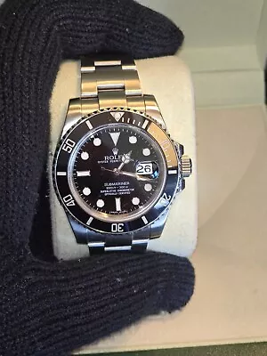 Rolex Submariner Date 116610 Steel Black Dial Ceramic Watch Box  • $7999