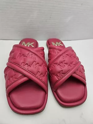 MICHAEL Michael Kors Gideon Slide Sandal Women's Size 6 Pink • $79