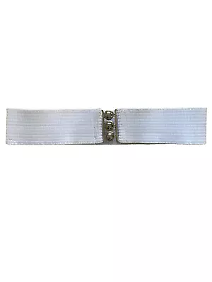 Square Up Fashions  Square Dance Stretch Belt White Sz S • $6