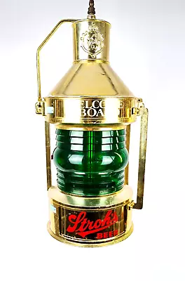 Stroh's Beer 24  Nautical Lantern Rotating Motion Lighted Sign - See Video! • $179.99