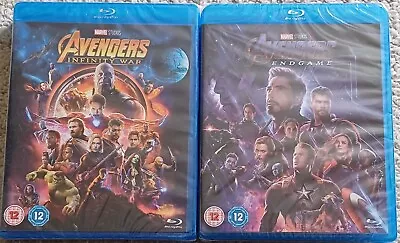 Avengers Infinity War + Endgame Blu-ray New & Sealed Marvel 2 Movie Collection  • £4.99