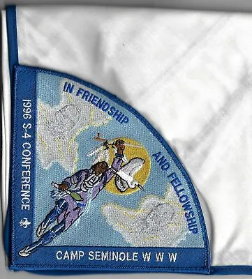 £19.72 • Buy 1996 S-4 Conference Camp Seminole In Friendship & Fellowship Patch Necker [MX-67