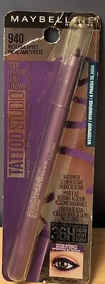 Maybelline TattooStudio Sharpenable Gel Pencil Eyeliner #940 Rich Amethyst • $9.95