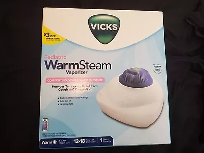 VICKS Warm Steam Vaporizer Pediatric Nightlight 1 Gallon Cough Congestion Cold • $19.99