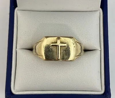 Vintage 9ct Gold Signet Ring. Size U1/2  Birmingham 1967-68 5.5 Grams • $261.46