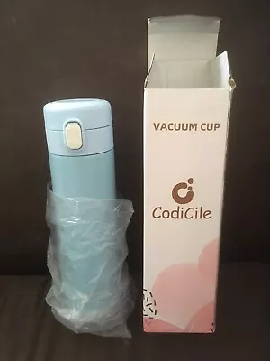 NEW! CodiCile Travel Mug Reusable Coffee Cups BPA-Free  Leakproof Lid Baby Blue • £4.22