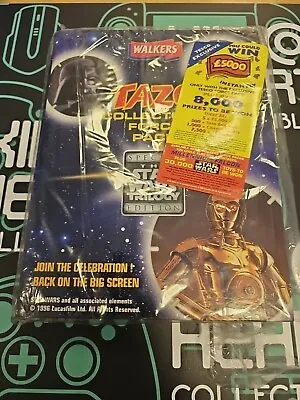 Original Walkers Crisps STAR WARS TAZO Tazos Collectors Force Pack Folder 1996 • £30