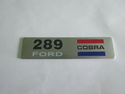 Cobra Mustang  Cobra  Shelby 289 Equipped Snake Logo Vintage Plaque Emblem Badge • $14.99