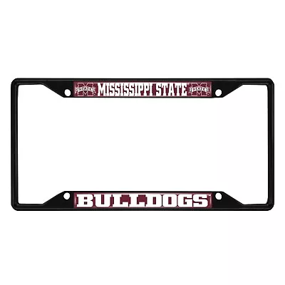 Fanmats NCAA Mississippi State Bulldogs Black Metal License Plate Frame  • $9.99