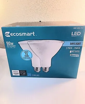 ECOSMART 90w PAR38 Dimmable Energy Star LED Flood Light Bulb Daylight 2 (CT) • $17.50