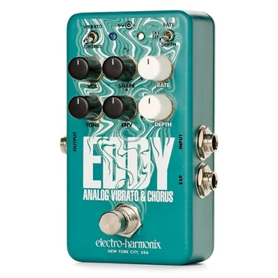 EHX Electro Harmonix Eddy Vibrato / Chorus Guitar Effects Pedal • $98.50