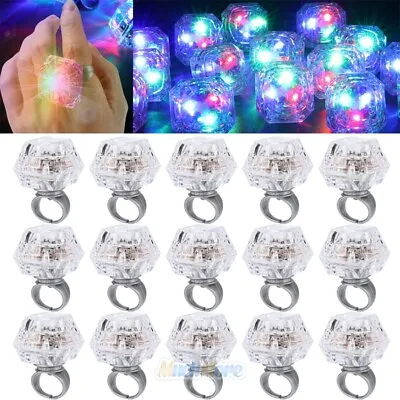 $14.69 • Buy 15PK Light Up Flashing Rings Colorful LED Bumpy Ring Party Favors Light Up Rings