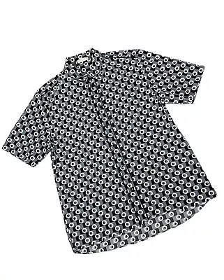 Marni At H&M Mens Grey Short Sleeve Polka Dot Shirt Chest 42 M Retro 70s Look • £40.43