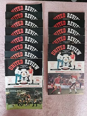 Manchester United Programmes 1988/1989 Season Very Rare • £13.49