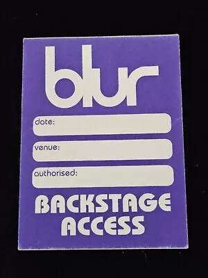 Vintage Blur Backstage Pass Michael Chugg Original Laminate #2 • $20