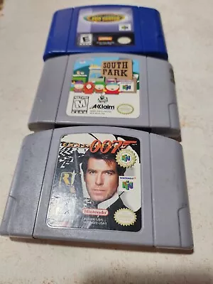 N64 Game Lot - Goldeneye Tony Hawk PRO Skater South Park Authentic NINTENDO 64 • $60