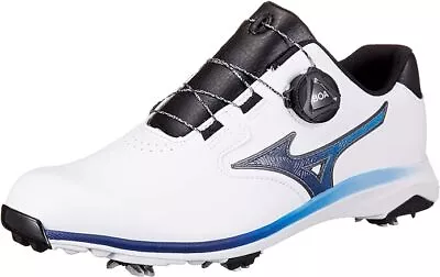 MIZUNO Golf Soft Spike Shoes NEXLITE GS BOA 51GM2115 White Navy (24.5~29cm) New • $98.81