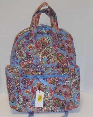 Vera Bradley Campus Totepack Provence Paisley Backpack Womens Blue New 37889 • $94.95