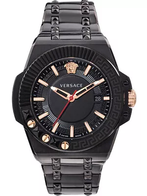 Versace VEDY00719 Chain Reaction Men`s Watch Mens Watch 46mm 5ATM • $833.09