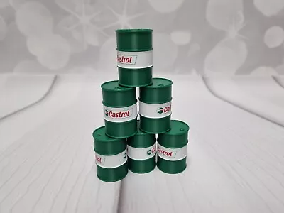 Oil Drum Barrel X6 Castrol 1/24 Scale Models Garage Diorama 3d Printed • £10.99