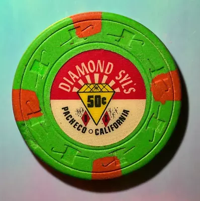 ⚡️❄️ Casino Chip OMG 😳 50¢ Diamond Syl's Pacheco ⚡️❄️⚡️❄️⚡️❄️ • $1