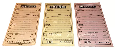 Monon Railroad Mint Unused Three Piece Ticket Form P.p.o. 6 • $30
