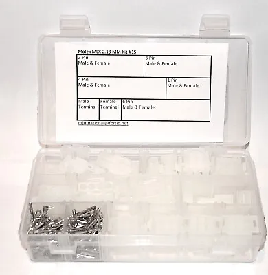 Molex MLX Small Connector And Terminal Kit 130 Pieces  1-6 Conductor • $24.95