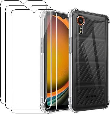 For Samsung Galaxy XCover 7 Case Clear Shockproof Gel Phone Cover + Screen Glass • £4.75