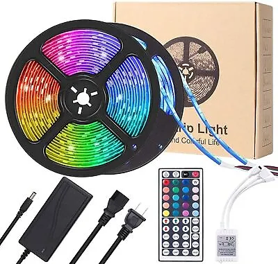 32ft LED Strip Lights Remote Control Bedroom Waterproof For Indoor Outdoor Use • $10.99