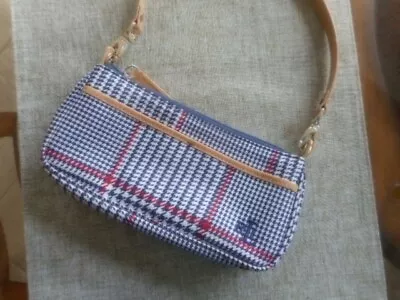 Ralph Lauren Small Houndstooth/leather Trim Pouchette  Purse • $19