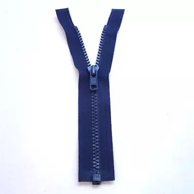 YKK VISLON QUALITY (The Best) OPEN END CHUNKY ZIPS- 18cm/ 7  NAVY- £3.75 Each • £3.75