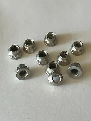 10 1/4-28 Aircraft Exhaust 12 Point Locking Nut Silver Plated Stainless Steel • $10.99