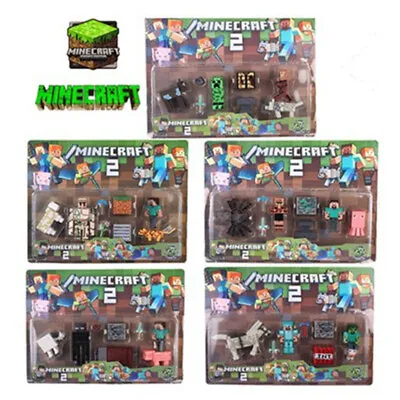 $21.99 • Buy Minecraft Steve Creeper Enderman Active Figures Kids Toys Birthday Surprise Gift