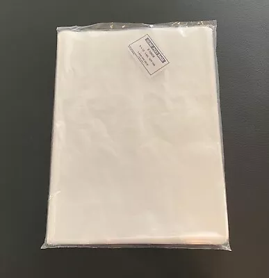 100 Uline Clear 9 X 12 Flap Lock Plastic Poly Bags - T-Shirts & Apparel -  1 Mil • $10.49