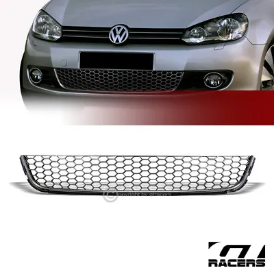 $55 • Buy For 2010-2014 Vw Mk6 Golf/Jetta Wagon Blk Honeycomb Hex Mesh Lower Grill Grille