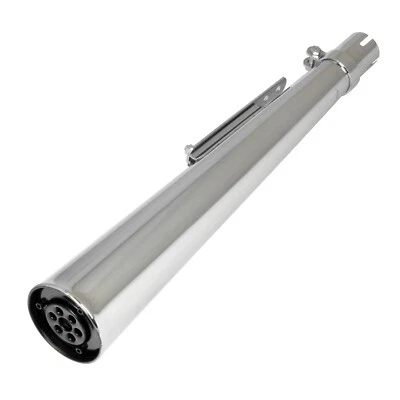 £49.99 • Buy Motorcycle Motorbike Chrome Custom Exhaust Silencer 23  Universal Megaphone Can