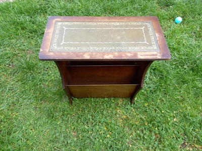 £5 • Buy ** Vintage Magazine Rack With Green Top **