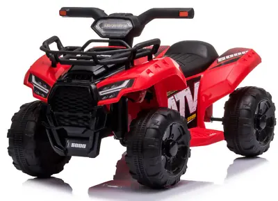 ATV Quad Bike Ride On Car 6V Electric Kids For Toddler 18-36 Month RED • £52.99