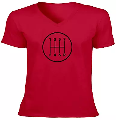 Manual Transmission Gears Shift Pattern 7 Speed Stick T-Shirt Manual Gearbox Tee • $14.45