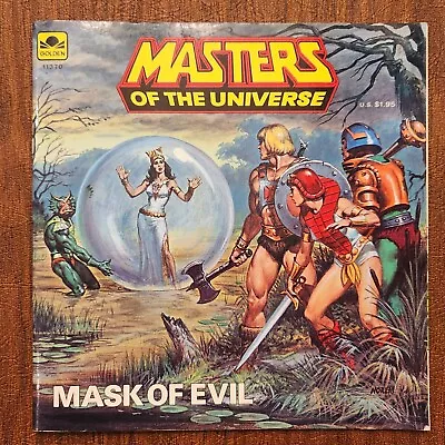 Vintage Masters Of The Universe MOTU Mask Of Evil Golden Book 1984 • $10.99