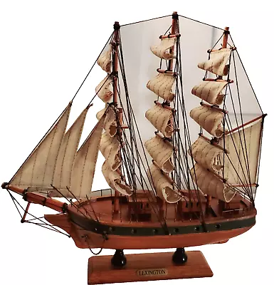 13  Vintage Wood Model Ship Boat   LEXINGTON   • $37