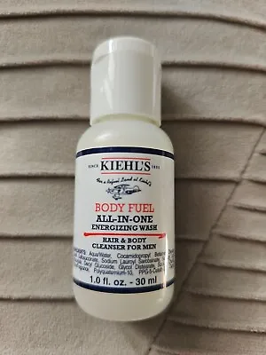 2 KIEHL’S Body Fuel All In One Energizing Wash Hair & Body Cleanser For Men 30ml • £7.99