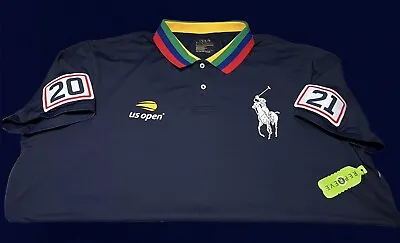 Polo Ralph Lauren 2021 US Open Tennis Mesh Shirt Sz XXL New Custom Slim Fit • $74.99