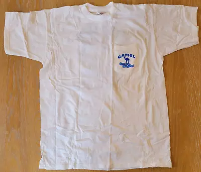 Vintage 1996 Camel Groove Blender White Pocket T-Shirt Mens XL Las Vegas In Box • $14.20