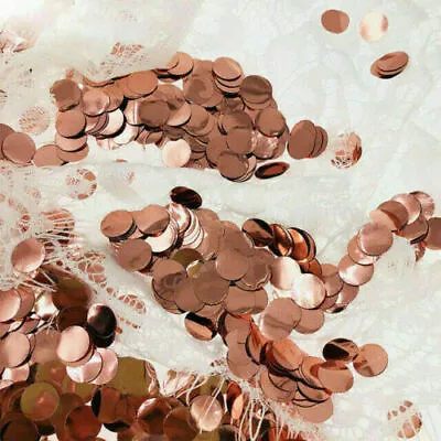 £1.99 • Buy ROSE GOLD Round Sprinkles Confetti Wedding Birthday Hen Night Party Table Decor