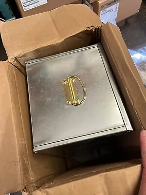 $15 • Buy Safe Deposit Storage Box, Vintage Bank Box, Bond Box, Locksmith, Storage